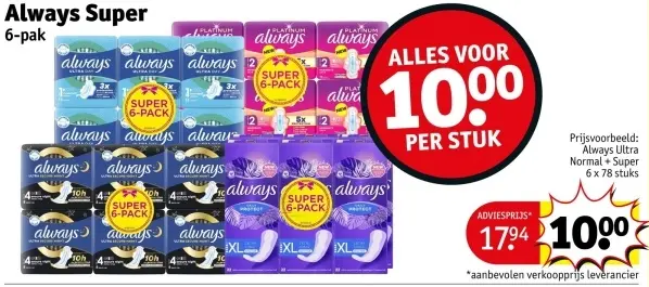 Aanbieding: Always Super