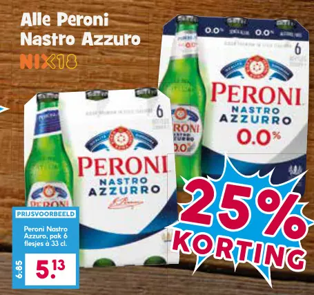 Aanbieding: Peroni Nastro Azzuro