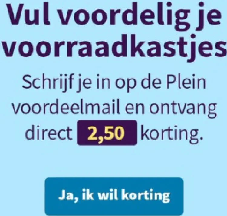 Promotie: Korting op je eerste bestelling bij inschrijving op de nieuwsbrief