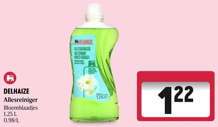 Promotie: Delhaize Allesreiniger bloemblaadjes