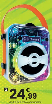 Offre: Enceinte sans fil lumineuse blanche