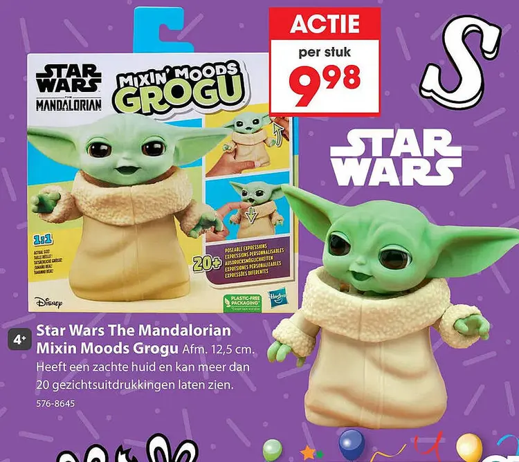 Aanbieding: Star Wars The Mandalorian Mixin Moods Grogu