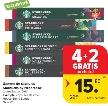 Offre: Starbucks by Nespresso®