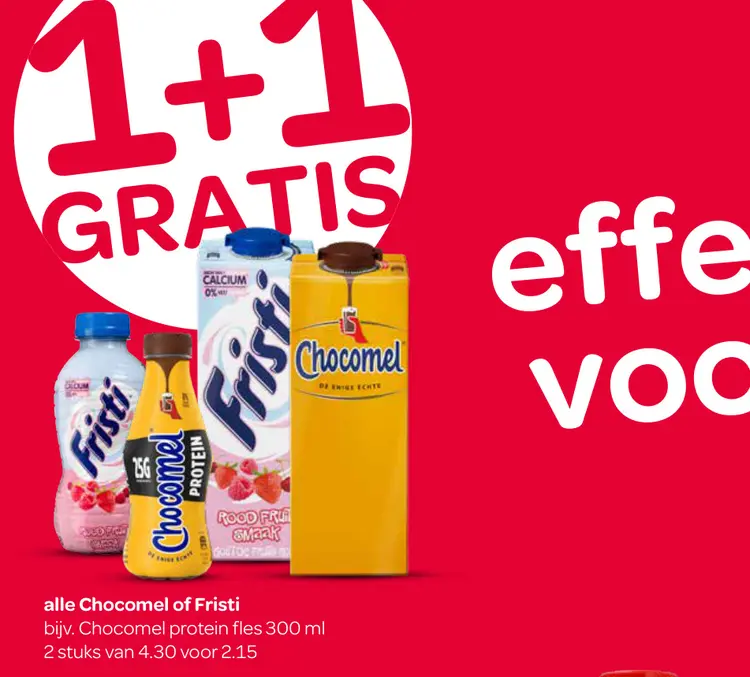 Aanbieding: Chocomel of Fristi