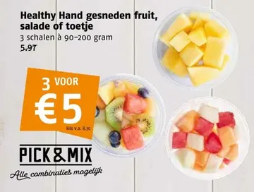 Aanbieding: Healthy Hand gesneden fruit, salade of toetje