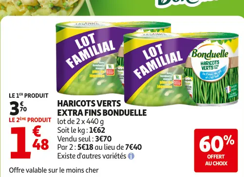 Offre: Haricots verts extra fins