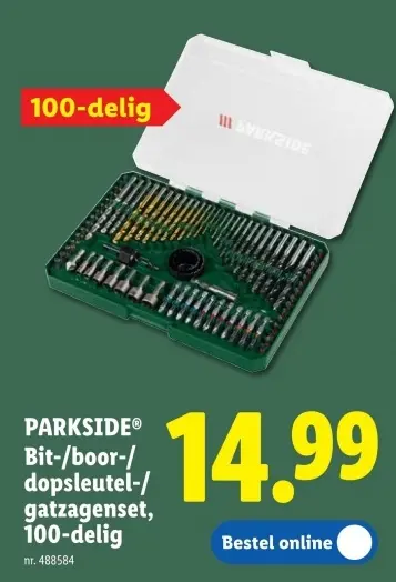 Promotie: Bit-/boor-/dopsleutel-/gatzagenset