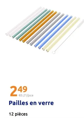 Offre: Pailles en verre