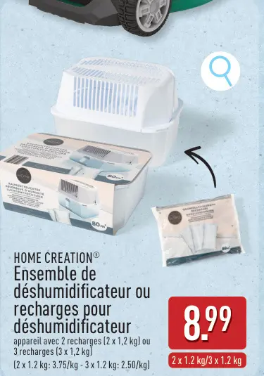 Offre: Ensemble de déshumidificateur ou recharges pour déshumidificateur
