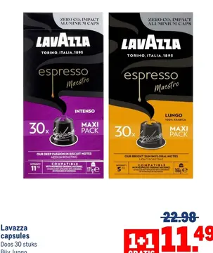 Aanbieding: Lavazza capsules