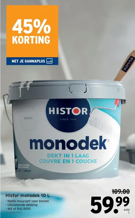 Promotie: Monodek 10 L