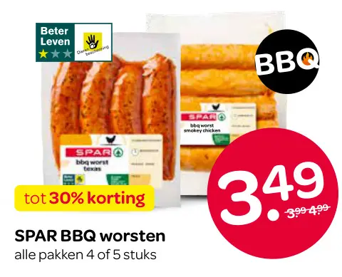 Aanbieding: BBQ worsten