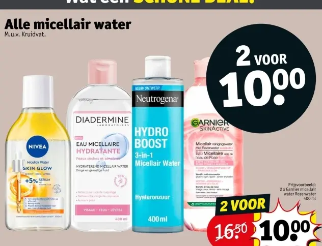 Promotie: Micellair water