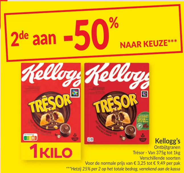 Promotie: Kellogg's Trésor Ontbijtgranen