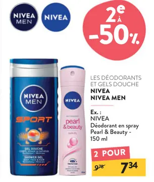 Offre: Les déodorants et gels douche NIVEA NIVEA men