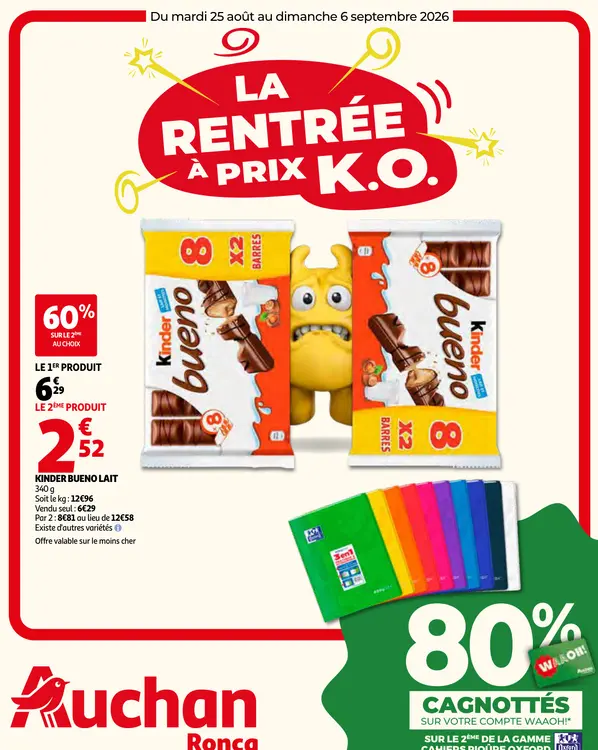 Offre: Kinder bueno lait