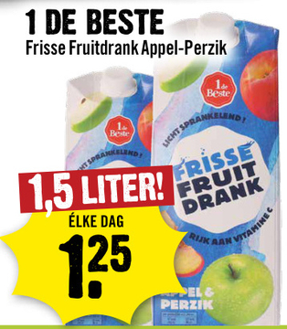 Aanbieding: Frisse Fruitdrank Appel-Perzik