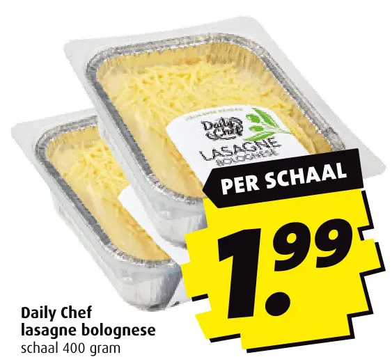 Aanbieding: lasagne bolognese