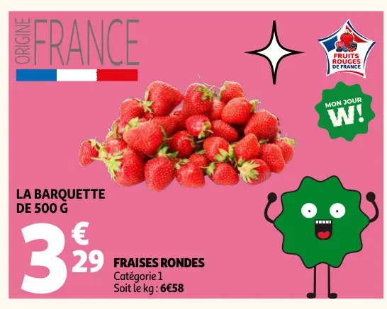 Offre: Fraises rondes