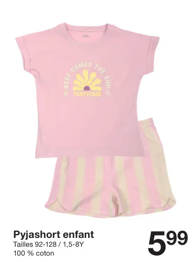 Offre: Pyjashort enfant