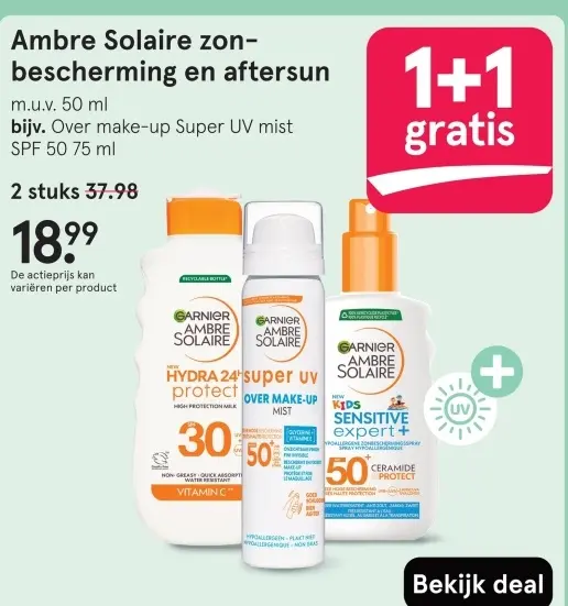 Aanbieding: Ambre Solaire zonbescherming en aftersun