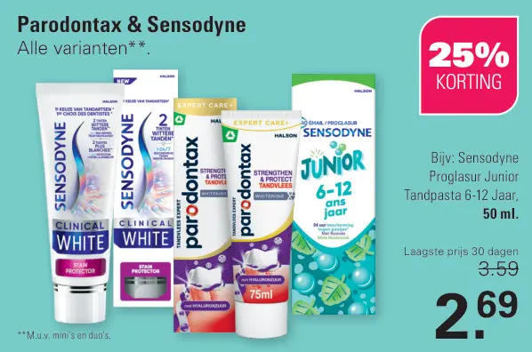 Aanbieding: Sensodyne Proglasur Junior Tandpasta 6-12 Jaar