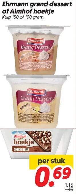 Aanbieding: Grand dessert of hoekje