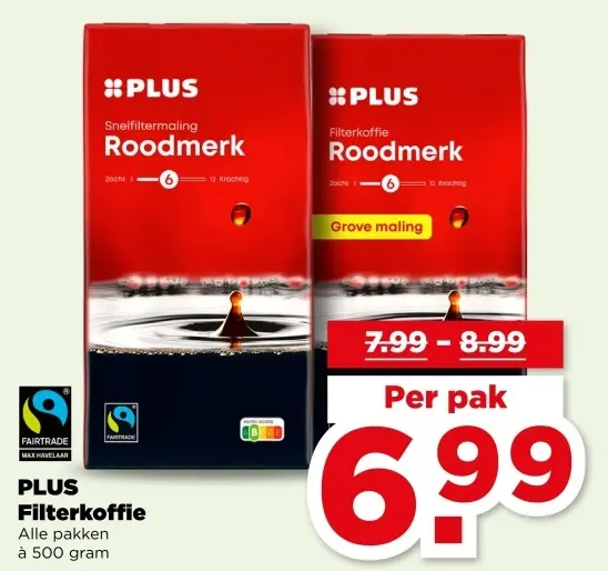 Aanbieding: Filterkoffie Roodmerk