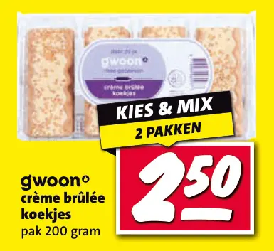 Aanbieding: Crème brûlée koekjes