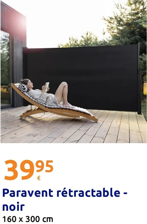 Offre: Paravent rétractable