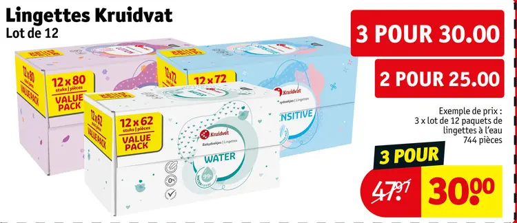 Offre: Lingettes Kruidvat