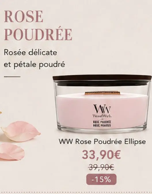 Offre: WW Rose Poudrée Ellipse