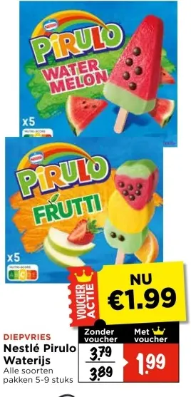 Aanbieding: Nestlé Pirulo Waterijs