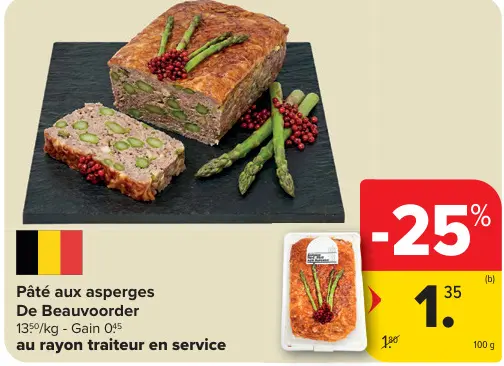 Offre: Pâté aux asperges