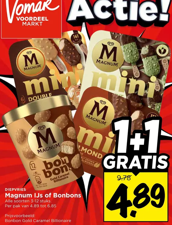 Aanbieding: Magnum IJs of Bonbons