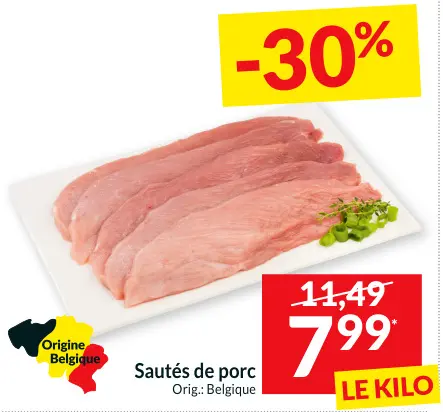 Offre: Sautés de porc