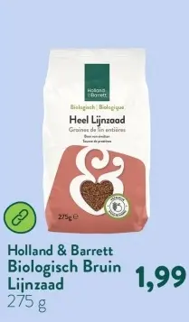Aanbieding: Biologisch Bruin Lijnzaad