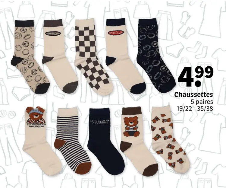 Offre: Chaussettes