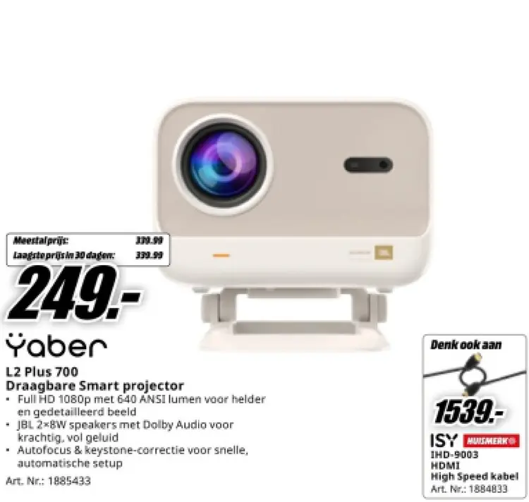Aanbieding: L2 Plus 700 Draagbare Smart projector