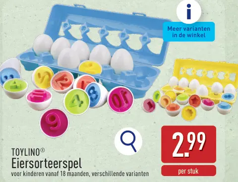 Promotie: Eiersorteerspel