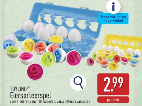 Promotie: Eiersorteerspel