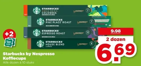 Aanbieding: Starbucks by Nespresso Koffiecups