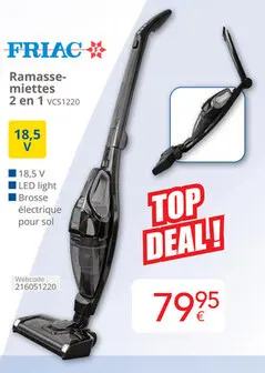 Offre: Ramasse-miettes 2 en 1 VCS1220