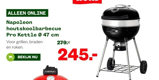 Aanbieding: Houtskoolbarbecue Pro Kettle