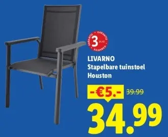 Aanbieding: Stapelbare tuinstoel Houston