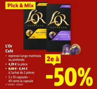 Offre: L'Or Café