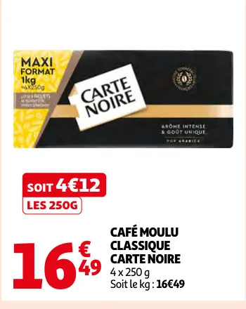 Offre: Café moulu classique