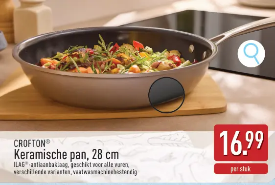 Promotie: Keramische pan, 28 cm