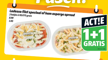 Aanbieding: Ladessa filet speciaal of ham asperge spread