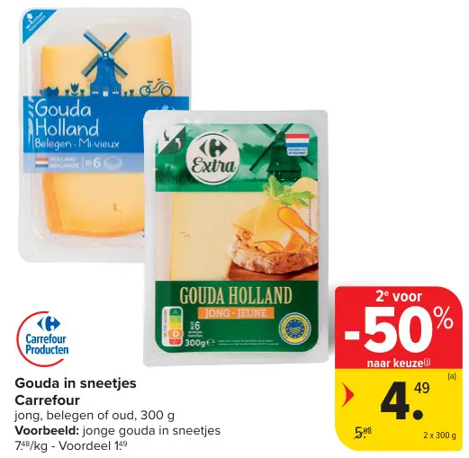 Promotie: Gouda in sneetjes